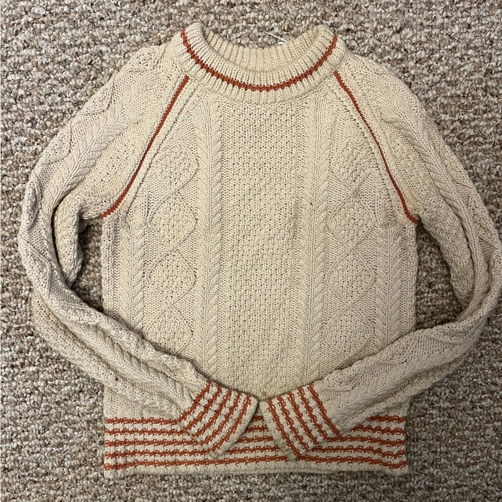 LL Bean cotton fisherman’s sweater